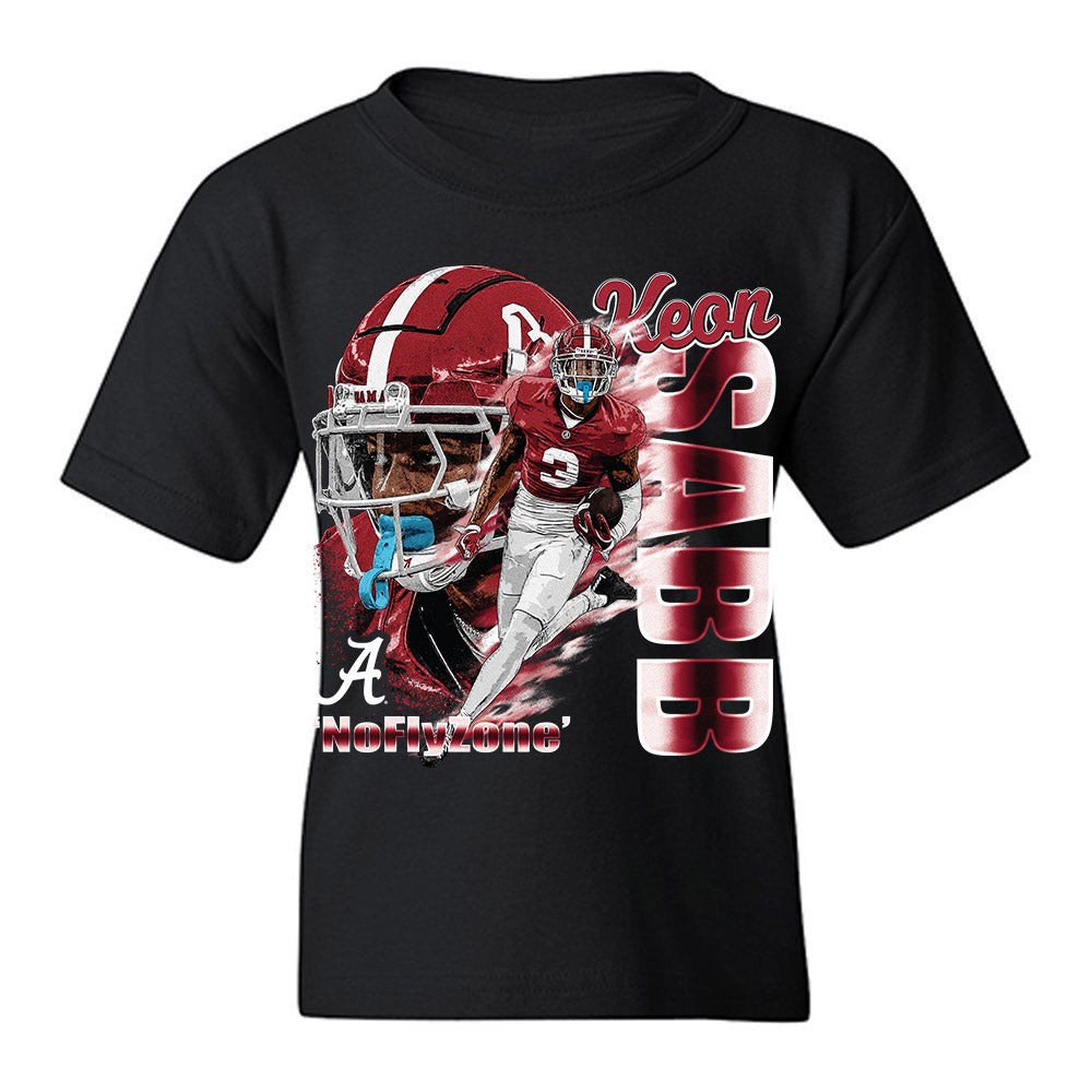 Alabama - NCAA Football : Keon Sabb - Player Collage Youth T-Shirt-0