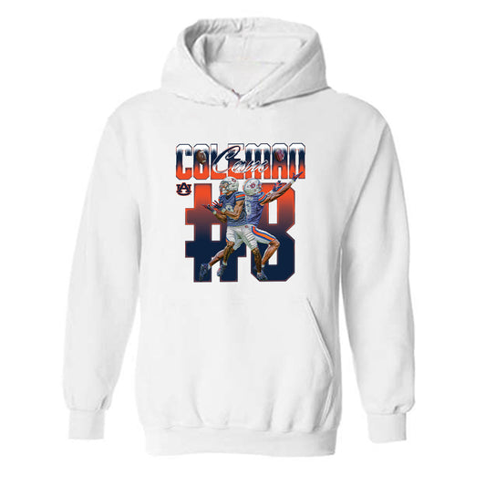 Auburn - NCAA Football : Cameron Coleman - Player Collage Hooded Sweatshirt