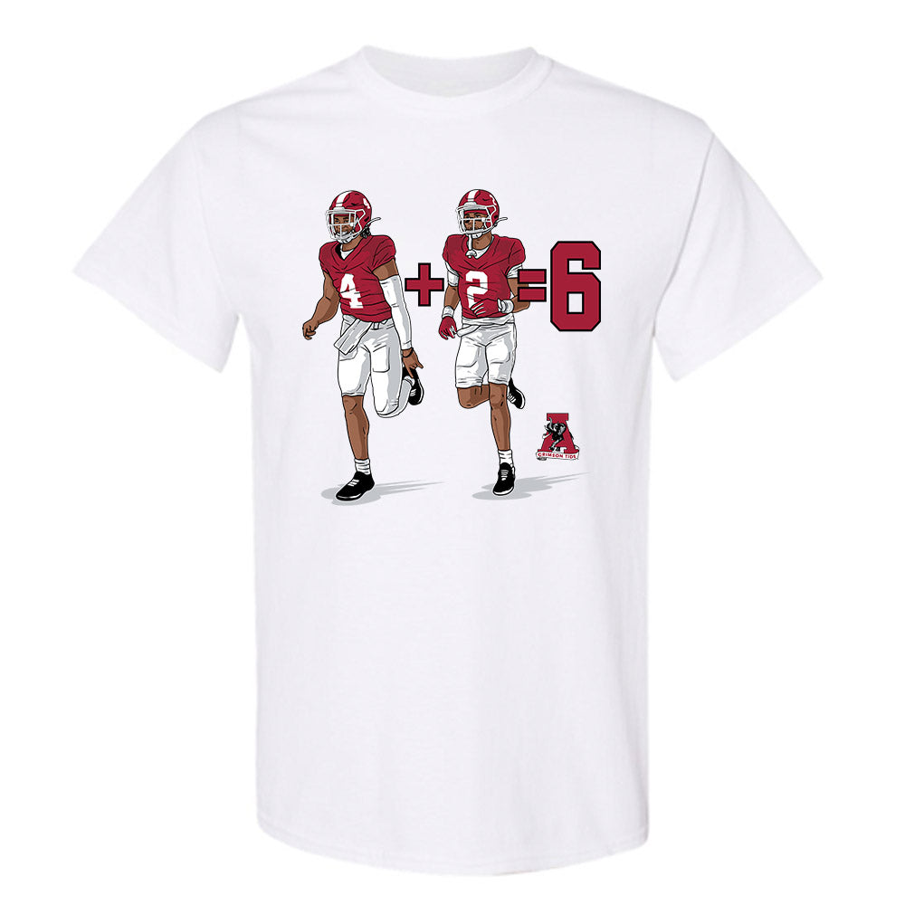 Alabama - NCAA Football : Ryan Williams & Jalen Milroe -4+2 - Caricature T-Shirt