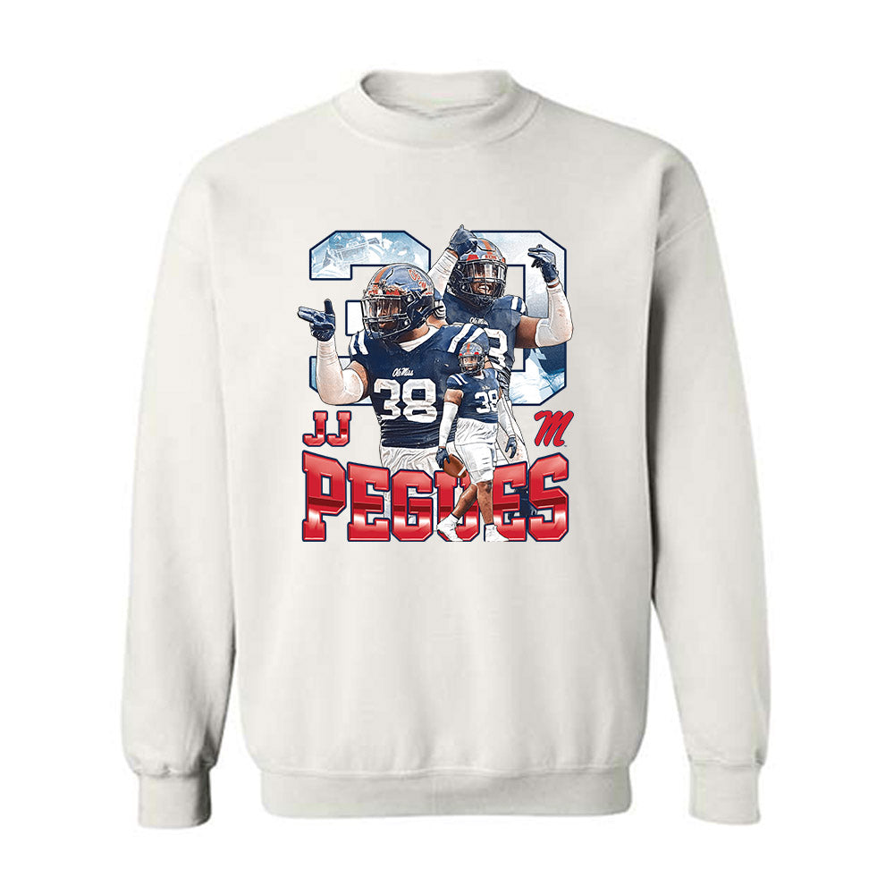 Ole Miss - NCAA Football : JJ Pegues - Crewneck Sweatshirt-0