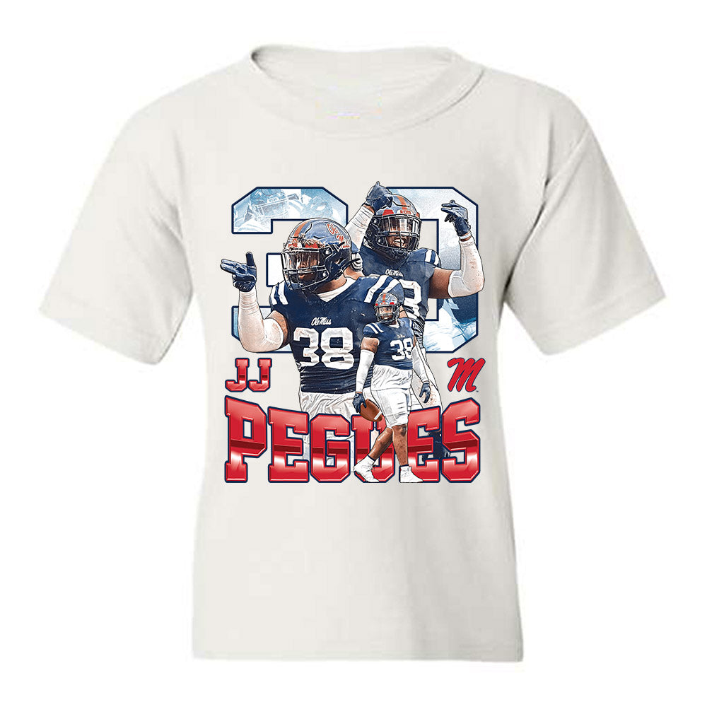 Ole Miss - NCAA Football : JJ Pegues - Youth T-Shirt-0