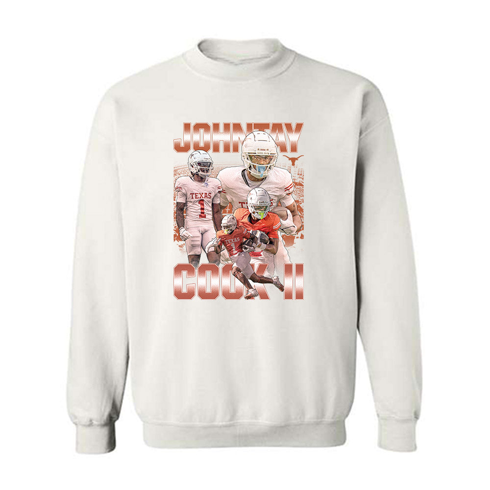 Texas - NCAA Football : Johntay Cook II - Crewneck Sweatshirt-0