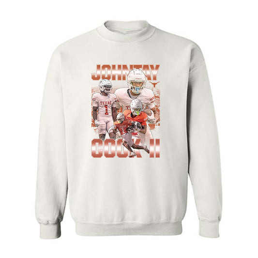 Texas - NCAA Football : Johntay Cook II - Crewneck Sweatshirt-0