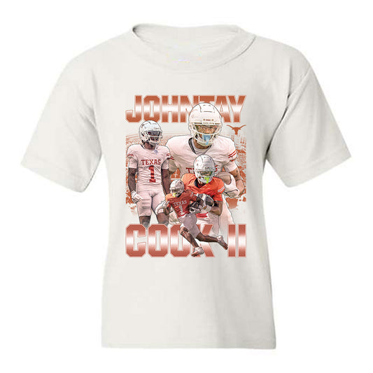 Texas - NCAA Football : Johntay Cook II - Youth T-Shirt-0