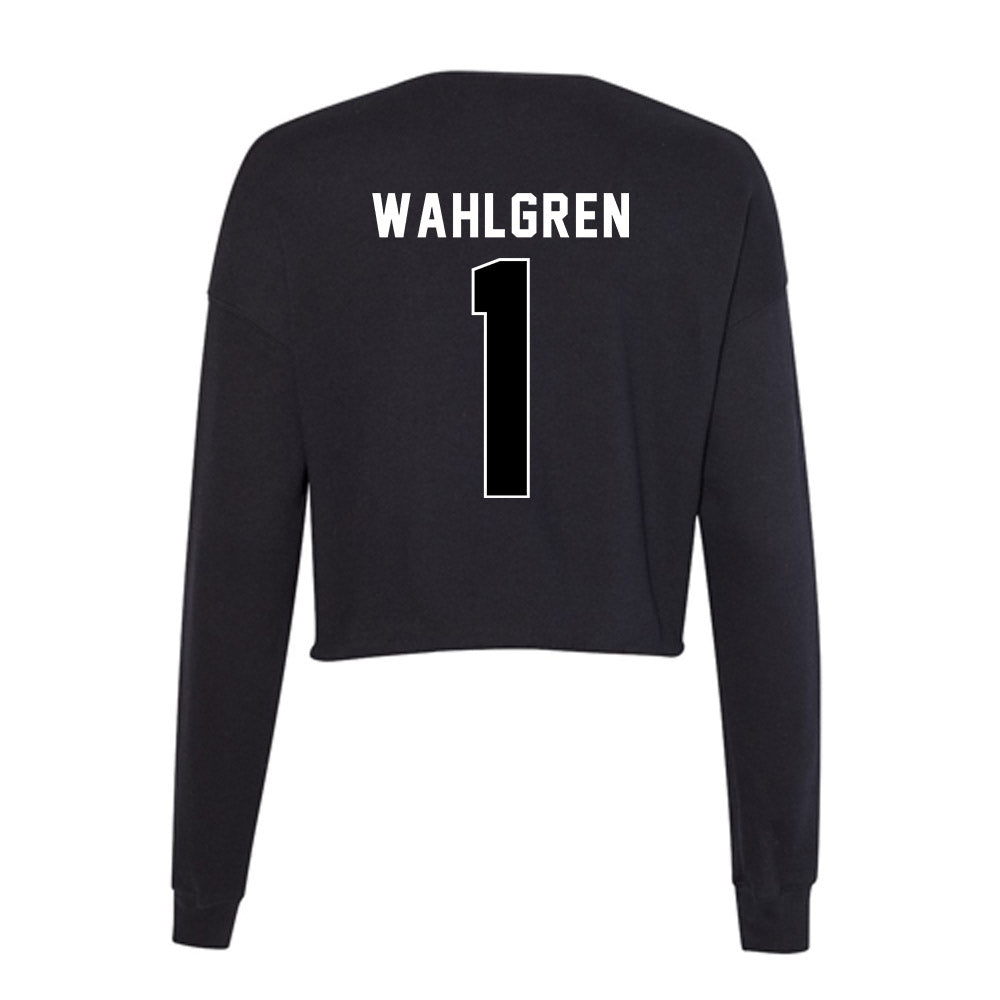 Utah - NCAA Women's Volleyball : Viktoria Wahlgren - Women's Cropped Crew Fleece-1