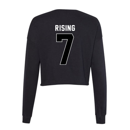 Utah - NCAA Football : Cameron Rising - Women's Cropped Crew Fleece-1