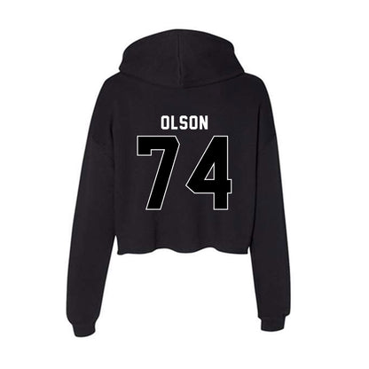 Utah - NCAA Football : Keith Olson - Women's Crop Fleece Hoodie-1