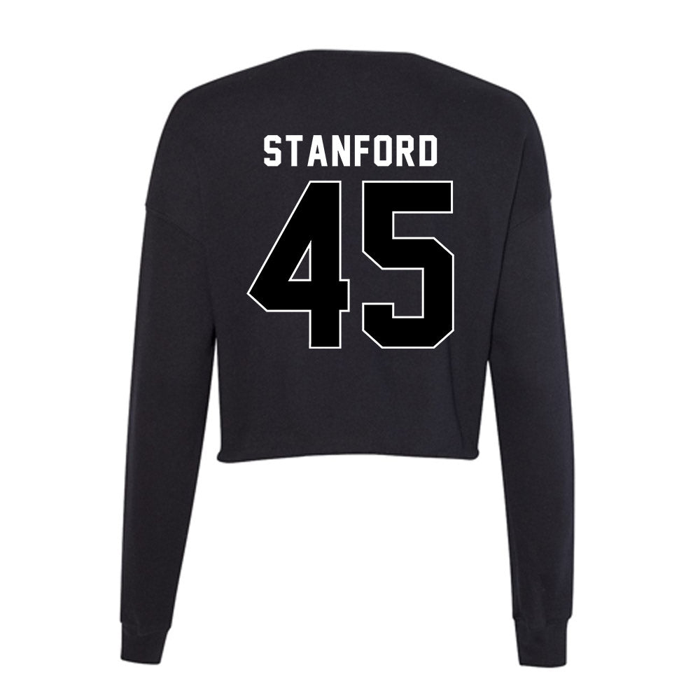 Utah - NCAA Baseball : Michael Alan Stanford - Women's Cropped Crew Fleece-1