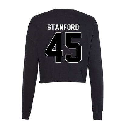 Utah - NCAA Baseball : Michael Alan Stanford - Women's Cropped Crew Fleece-1