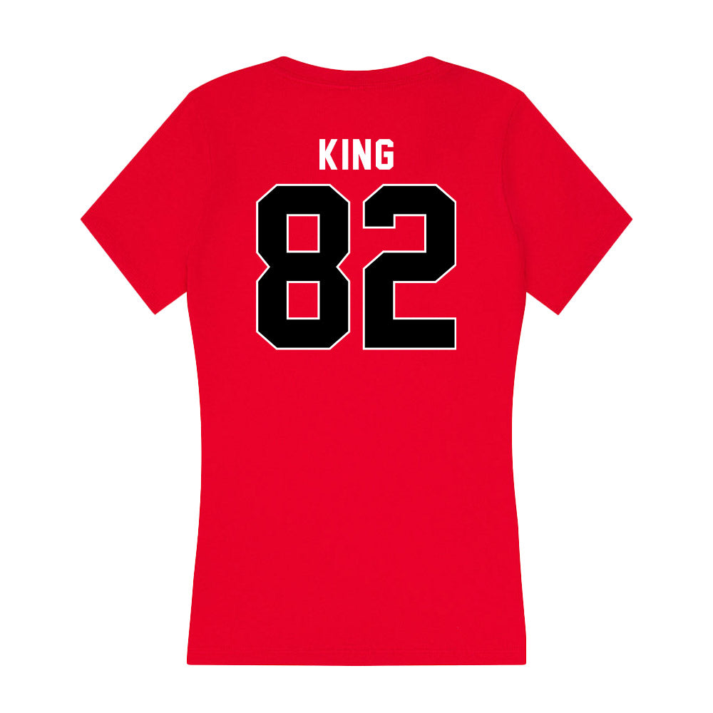 Utah - NCAA Football : Landen King - Women's V-Neck T-Shirt-1