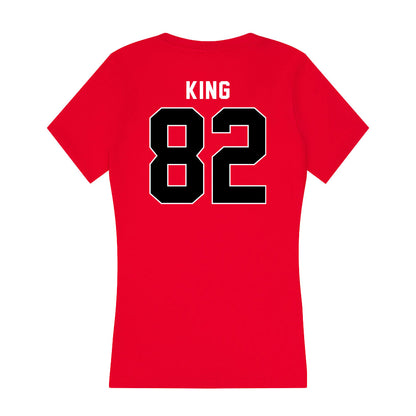 Utah - NCAA Football : Landen King - Women's V-Neck T-Shirt-1