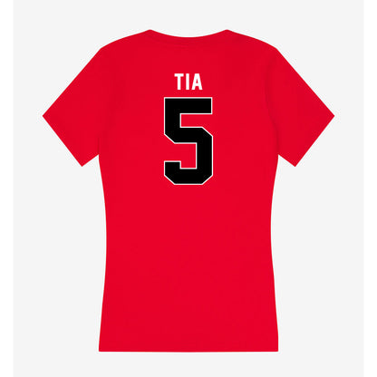 Utah - NCAA Football : Otto Tia - Women's V-Neck T-Shirt-1