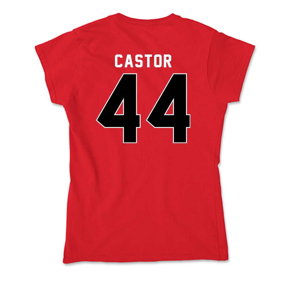 Utah - NCAA Football : Logan Castor - Soft Style Women’s T-Shirt-1