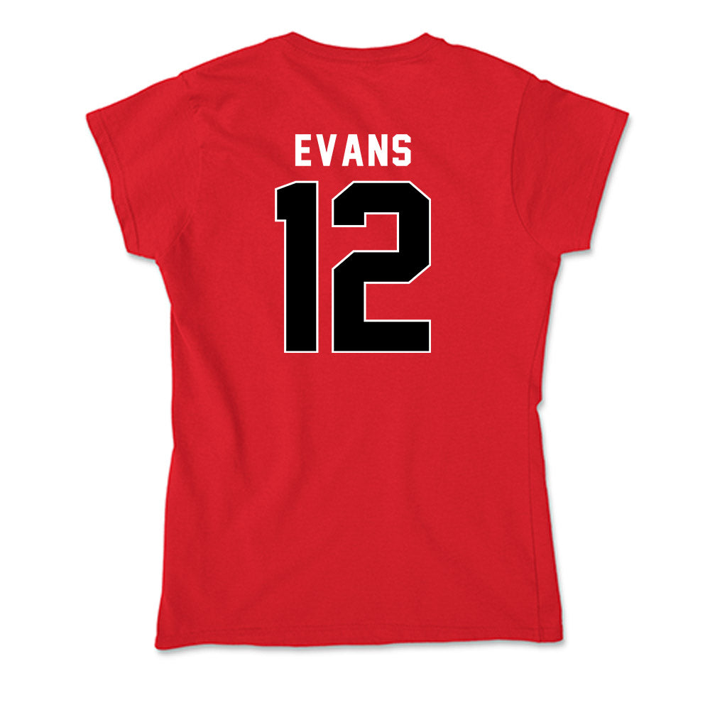 Utah - NCAA Women's Basketball : Chyra Evans - Soft Style Women’s T-Shirt-1