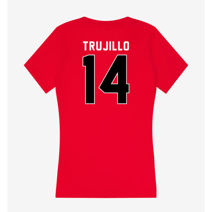 Utah - NCAA Baseball : Brian Trujillo - Women's V-Neck T-Shirt-1