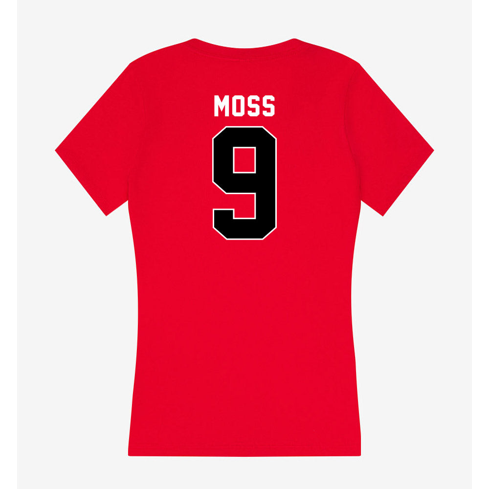 Utah - NCAA Women's Volleyball : Grace Moss - Women's V-Neck T-Shirt-1