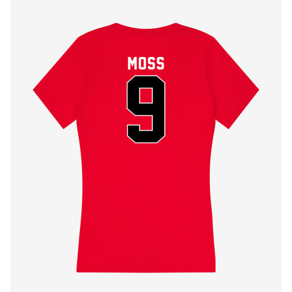 Utah - NCAA Women's Volleyball : Grace Moss - Women's V-Neck T-Shirt-1