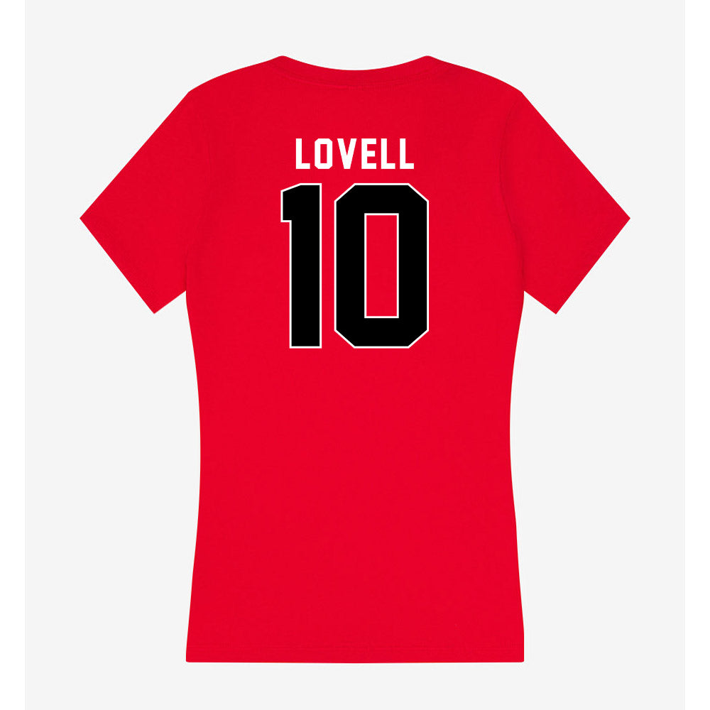 Utah - NCAA Women's Soccer : Londyn Lovell - Women's V-Neck T-Shirt-1