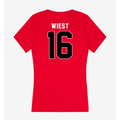 Utah - NCAA Women's Volleyball : Devyn Wiest - Women's V-Neck T-Shirt-1