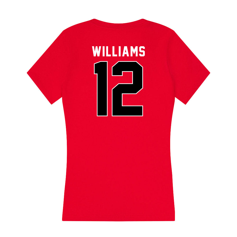 Utah - NCAA Football : Zacharyus Williams - Women's V-Neck T-Shirt-1