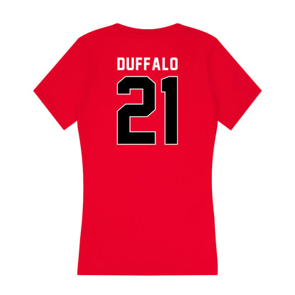 Utah - NCAA Baseball : Dakota Duffalo - Women's V-Neck T-Shirt-1