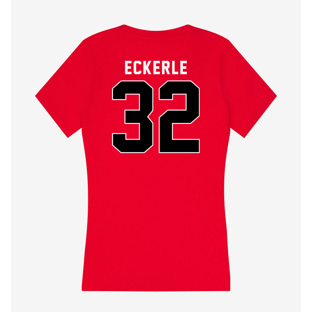 Utah - NCAA Baseball : Blake Eckerle - Women's V-Neck T-Shirt-1