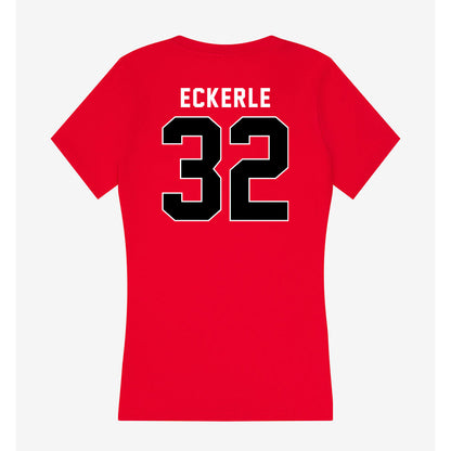 Utah - NCAA Baseball : Blake Eckerle - Women's V-Neck T-Shirt-1