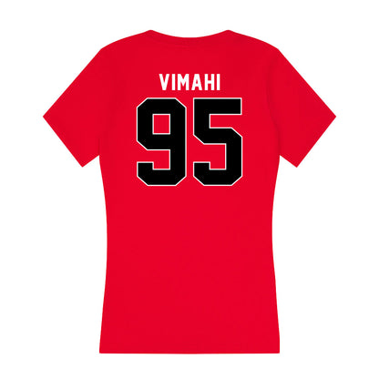 Utah - NCAA Football : Aliki Vimahi - Women's V-Neck T-Shirt-1