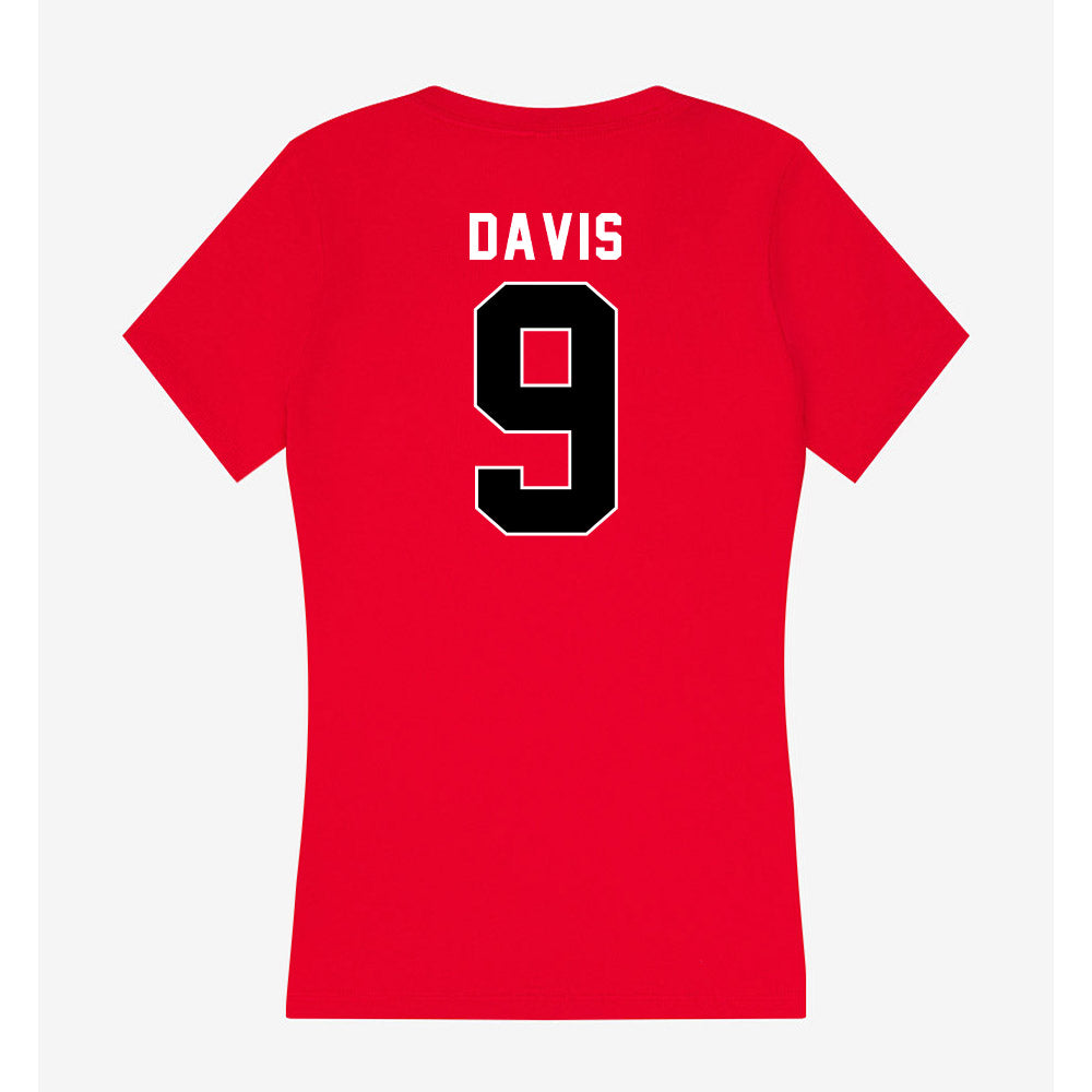 Utah - NCAA Football : Ryan Davis - Women's V-Neck T-Shirt-1