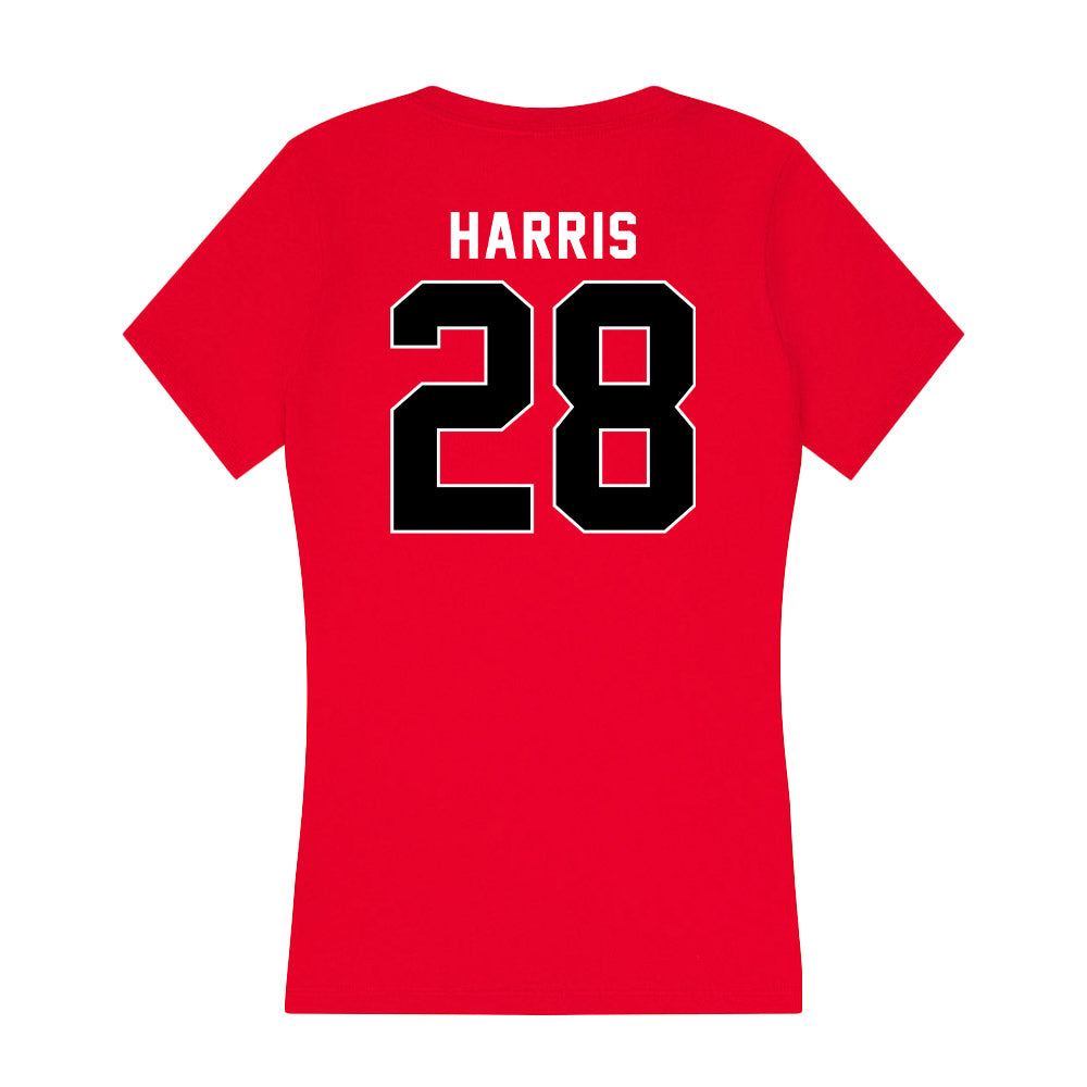 Utah - NCAA Baseball : Jaden Harris - Women's V-Neck T-Shirt-1
