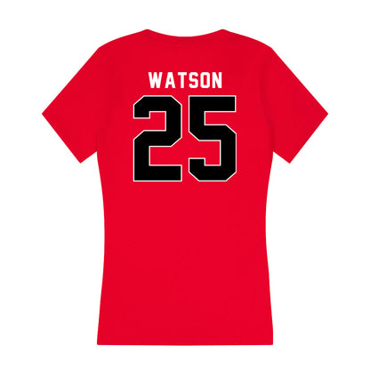 Utah - NCAA Baseball : David Watson - Women's V-Neck T-Shirt-1