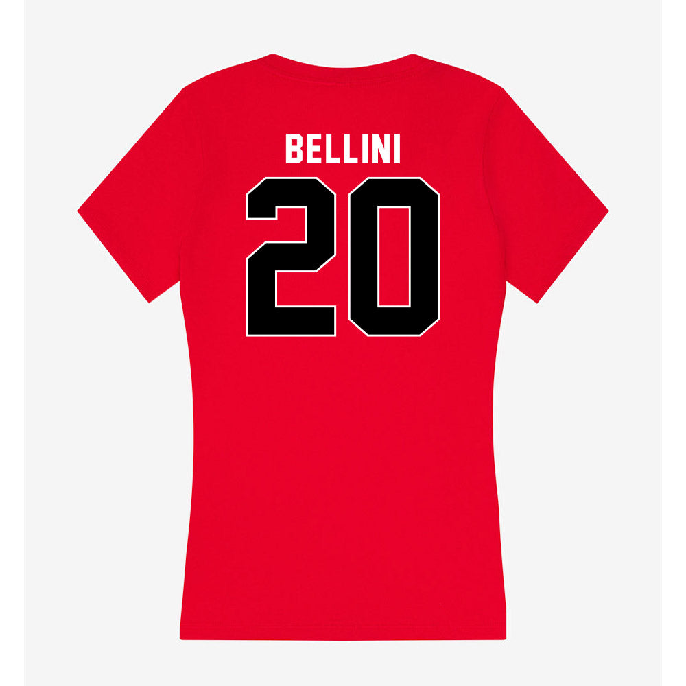 Utah - NCAA Women's Soccer : Sophie Bellini - Women's V-Neck T-Shirt-1