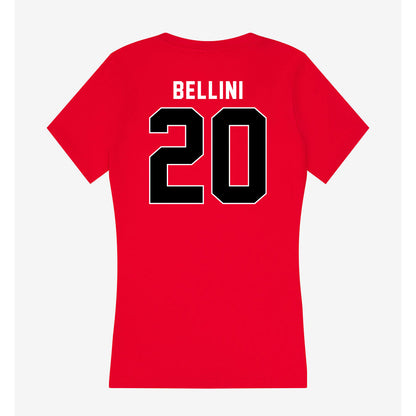 Utah - NCAA Women's Soccer : Sophie Bellini - Women's V-Neck T-Shirt-1