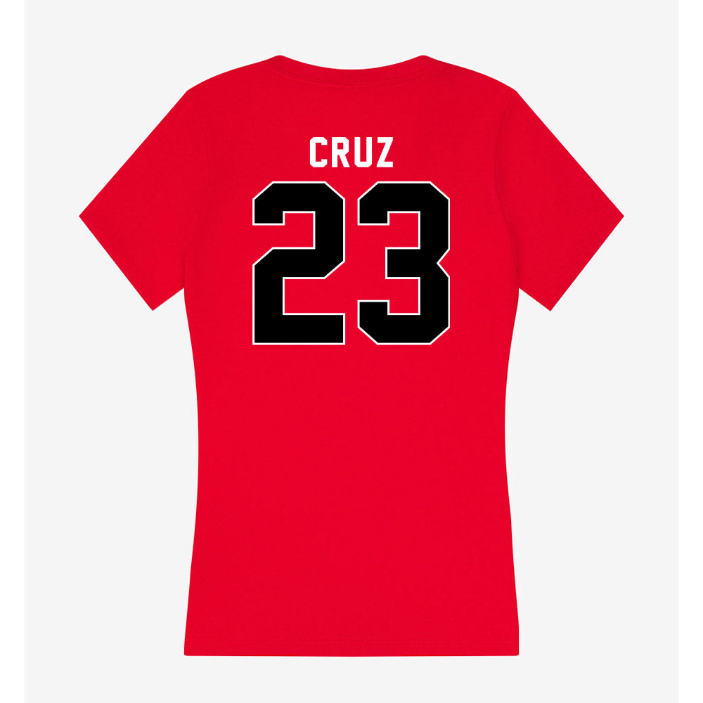 Utah - NCAA Softball : Izzy Cruz - Women's V-Neck T-Shirt-1