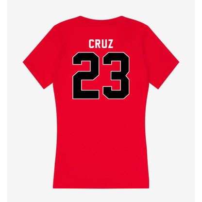 Utah - NCAA Softball : Izzy Cruz - Women's V-Neck T-Shirt-1