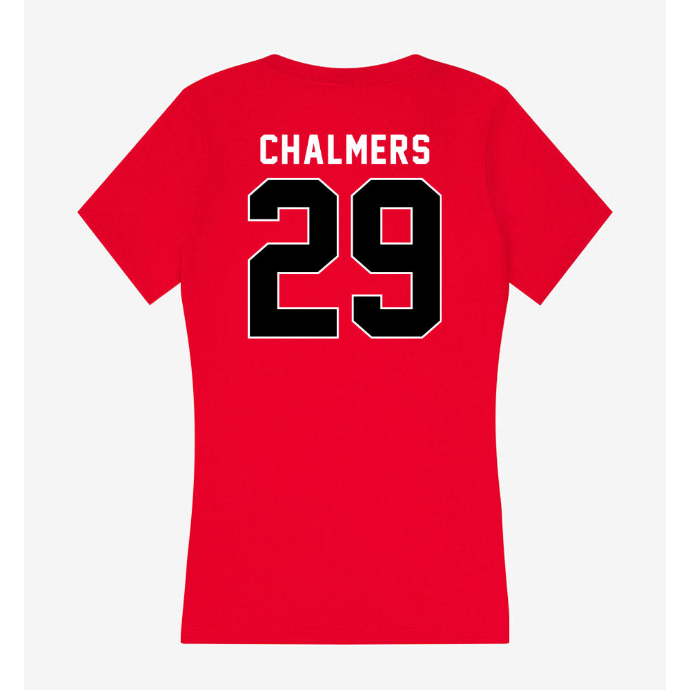 Utah - NCAA Men's Lacrosse : Nathan Chalmers - Women's V-Neck T-Shirt-1