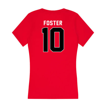 Utah - NCAA Women's Basketball : Grace Foster - Women's V-Neck T-Shirt-1