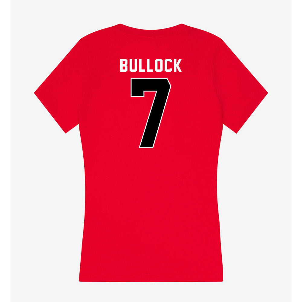 Utah - NCAA Women's Soccer : Kelly Bullock - Women's V-Neck T-Shirt-1