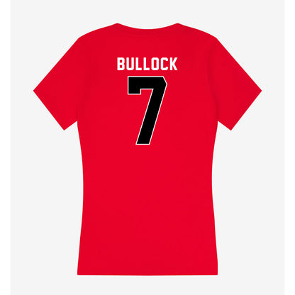 Utah - NCAA Women's Soccer : Kelly Bullock - Women's V-Neck T-Shirt-1