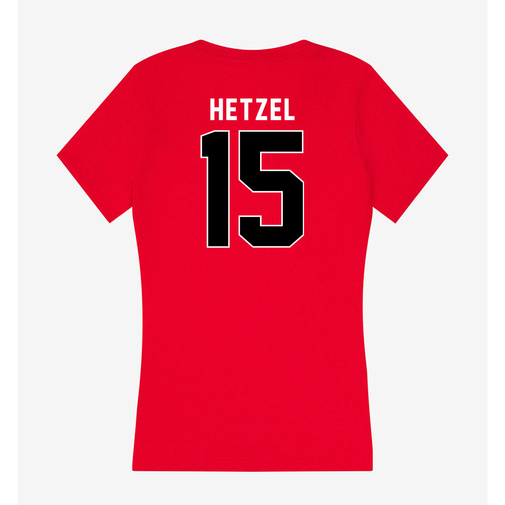 Utah - NCAA Women's Soccer : Ava Hetzel - Women's V-Neck T-Shirt-1