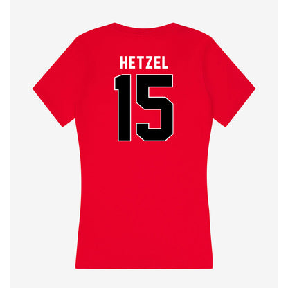 Utah - NCAA Women's Soccer : Ava Hetzel - Women's V-Neck T-Shirt-1
