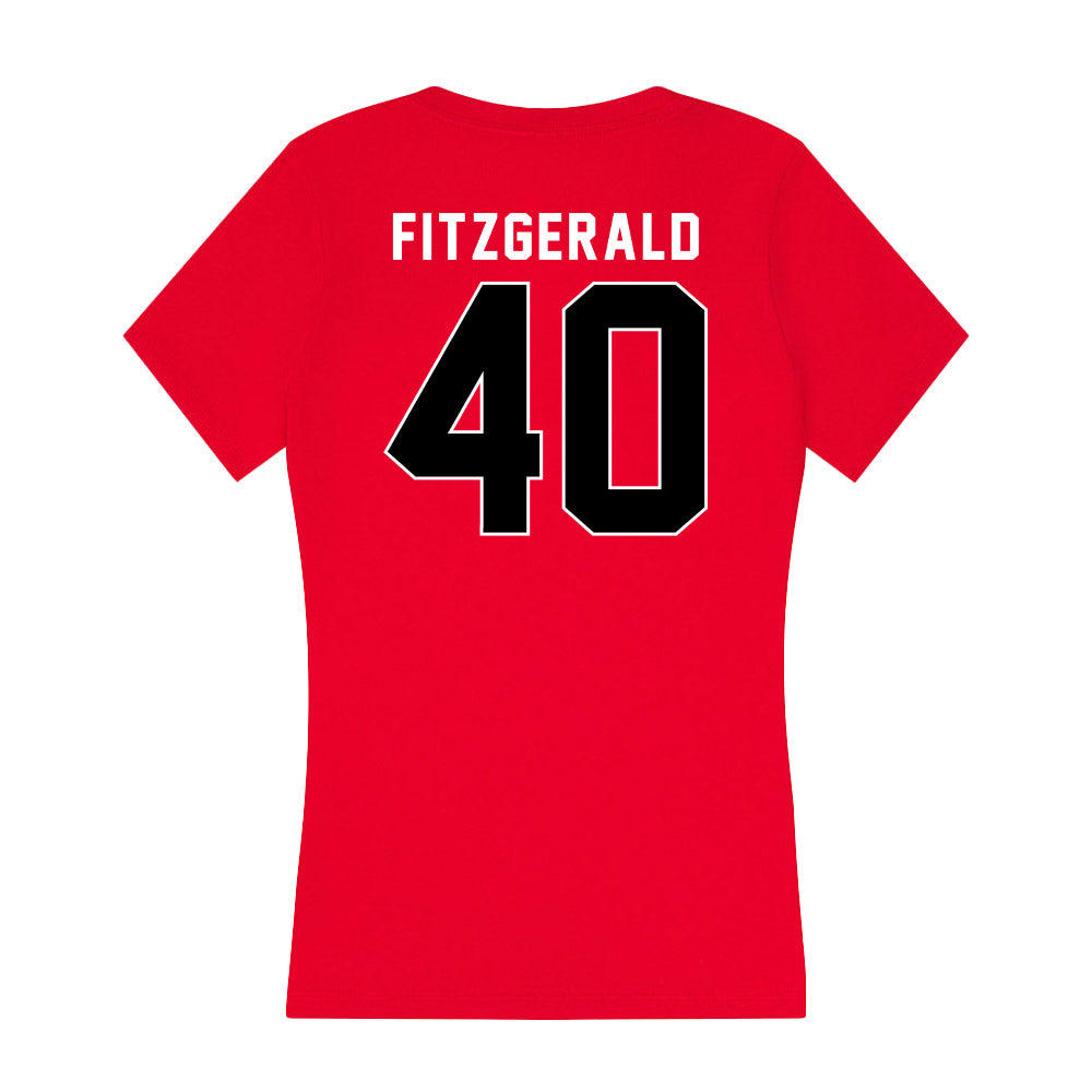 Utah - NCAA Football : Paul Fitzgerald - Women's V-Neck T-Shirt-1