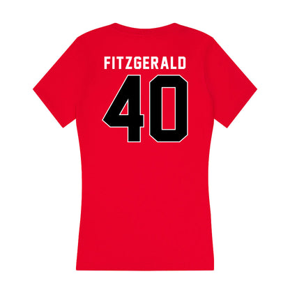 Utah - NCAA Football : Paul Fitzgerald - Women's V-Neck T-Shirt-1