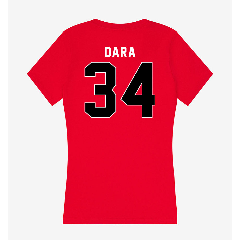 Utah - NCAA Men's Lacrosse : Anthony Dara - Women's V-Neck T-Shirt-1