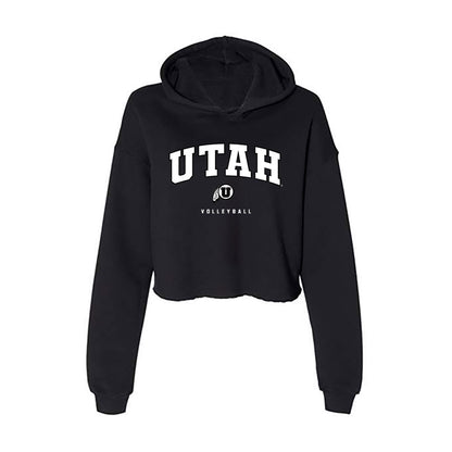 Utah - NCAA Women's Volleyball : Viktoria Wahlgren - Women's Crop Fleece Hoodie-0