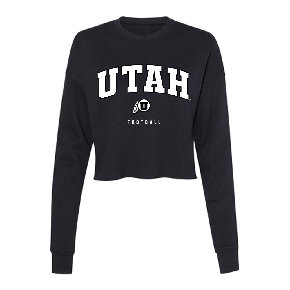 Utah - NCAA Football : Nate Johnson - Women's Cropped Crew Fleece-0