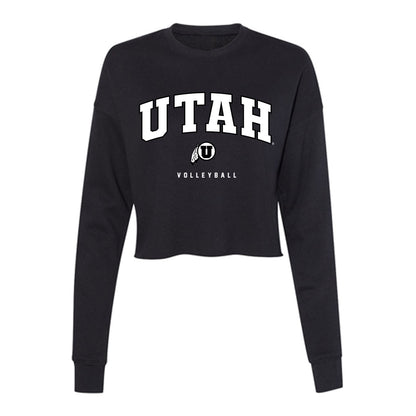 Utah - NCAA Women's Volleyball : Viktoria Wahlgren - Women's Cropped Crew Fleece-0