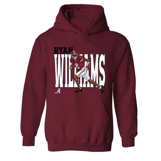 Alabama - NCAA Football : Ryan Williams - Caricature Hooded Sweatshirt