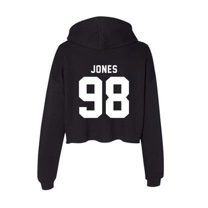 Georgia - NCAA Football : Noah Jones - Women's Crop Fleece Hoodie-1