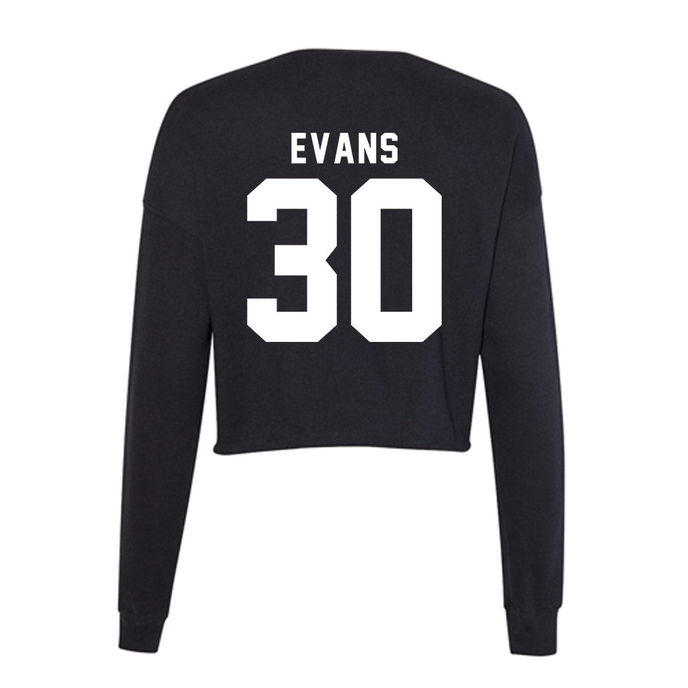 Georgia - NCAA Women's Basketball : Amiya Evans - Women's Cropped Crew Fleece-1